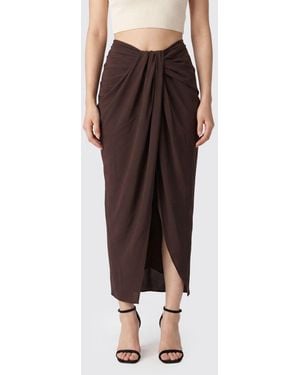 Jacquemus Polyester Pareo Skirt - Brown