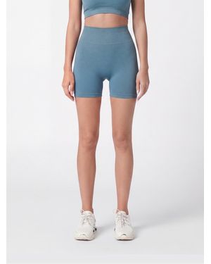Philipp Plein Technical Stretch Fabric Shorts - Blue