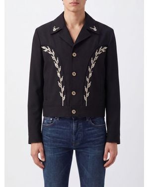 Amiri Embroidered Lightweight Jacket - Blue