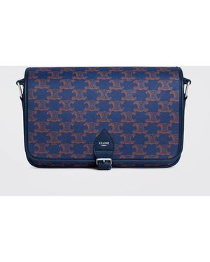 Celine Borsa Messenger Folco Piccola - Blu