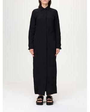 Max Mara Crinkled Shirt Dress - Blue