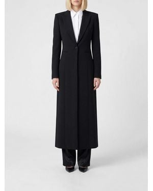Patrizia Pepe Single-Breasted Coat - Blue