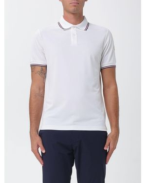 Save The Duck Short-Sleeved Jersey Polo Shirt With Contrast Logo - White