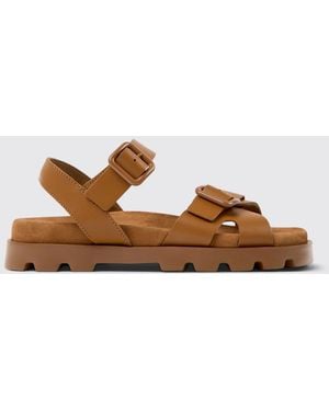 Camper Sandales Plates Femme - Marron