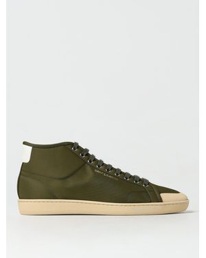 Saint Laurent Court Classic Sl/39 Sneaker Aus Nylon Grün