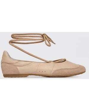 Patrizia Pepe Dancing Skin Leather Ballerinas - White