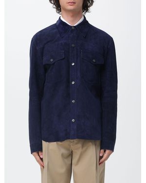 Salvatore Santoro Veste En Daim - Bleu