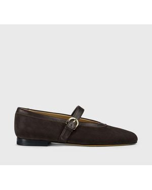 Doucal's Suede Ballerinas - White