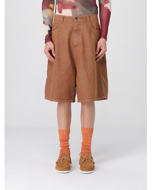 JW Anderson Cotton Relaxed Fit Shorts - Natural