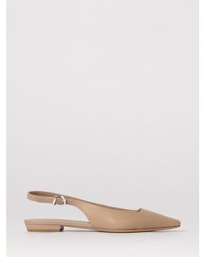 Emporio Armani Leather Ballerinas - Pink