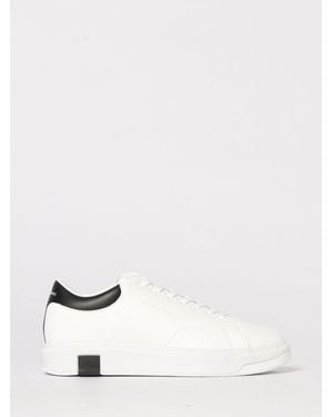 ARMANI EXCHANGE Leather Trainers - Natural