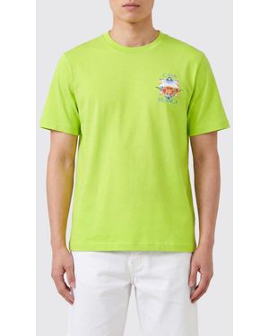 CASABLANCA Organic Cotton T-Shirt With Logo - Green