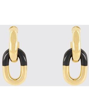 Rabanne Xl Link Aluminium-Ohrringe - Mettallic