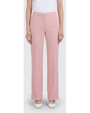 Alberta Ferretti Classic Crêpe Trousers - Pink