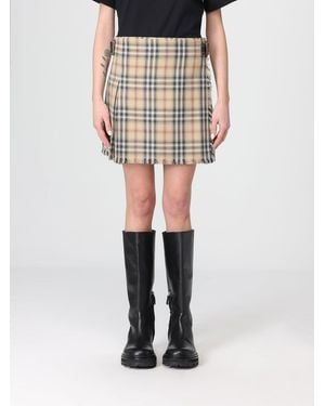 Burberry Vintage Check Wool Mini Skirt - Multicolor