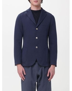 Eleventy Single Breasted Jersey Blazer - Blue