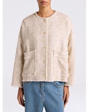 Momoní Momon&Igrave Cotton Blend Jacket - Natural