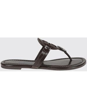 Tory Burch Sandalias Miller De Piel - Blanco