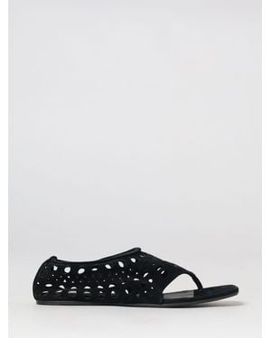 Alaïa Sandalias Mules De Dedo Vienne De En Ante Perforado - Blanco