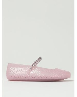 Jimmy Choo Jelly Embellished Flats - Pink