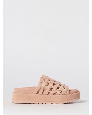 Paloma Barceló Woven Suede Sandals - Pink