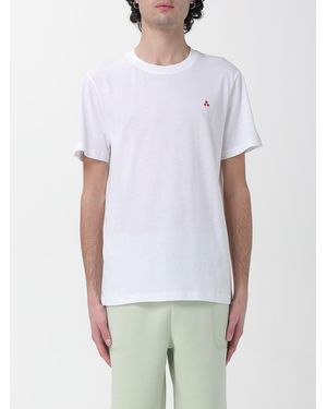 Peuterey Cotton T-Shirt With Mini Logo - White