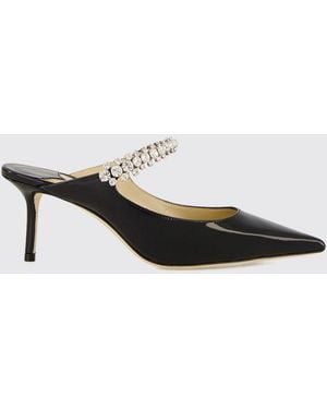 Jimmy Choo Bing Mules Aus Lackleder Mit Kristallen Und Stilettoabsatz - Schwarz