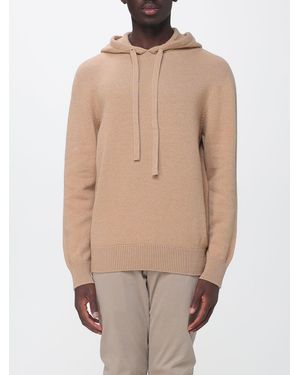 Laneus Relaxed Fit Knit Hoodie - Natural