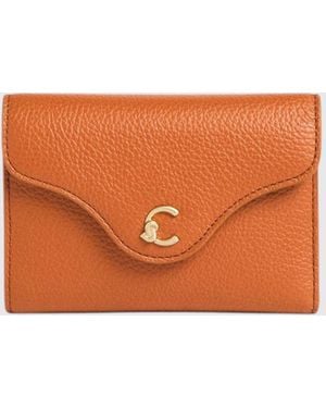 Coccinelle C-Me Grained Leather Wallet - Orange
