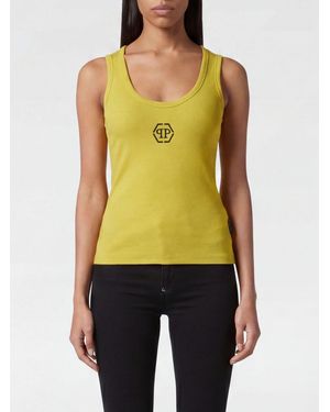 Philipp Plein Top De Mezcla De Algodón Pp - Verde