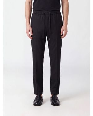 Dolce & Gabbana Dolce &Amp Gabbana Virgin Wool Jogging Pants With Drawstring Waist - Black