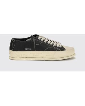 Premiata Vince Calf Leather Low-Top Sneakers With Rubber Toe - White
