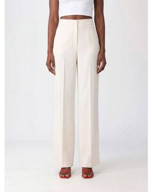 P.A.R.O.S.H. Mid-Rise Straight-Leg Cady Trousers P.A.R.O.S.H - White