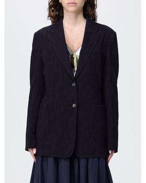 Paul Smith Blazer De Botonadura Sencilla De Mezcla De Algodón - Azul