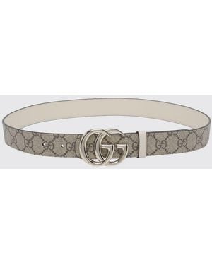 Gucci Gg Marmont Belt - Natural