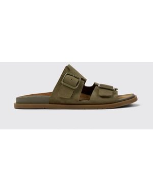 Camper Lluc Suede Sandals - Green