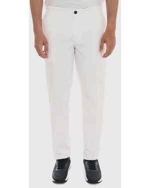 Peuterey Slim Fit Mid-Rise Cotton-Blend Chino Pants - White