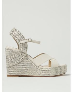 Jimmy Choo Wedge Heel Sandals - Natural