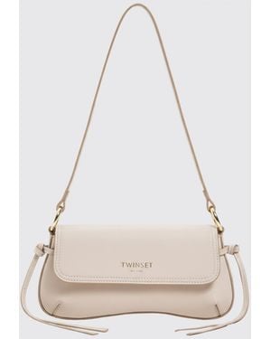 Twinset Leather Bag - Natural