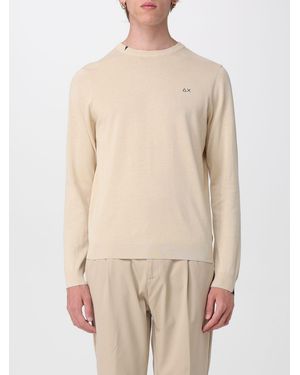 Sun 68 Cotton Crew Neck Pullover - Natural