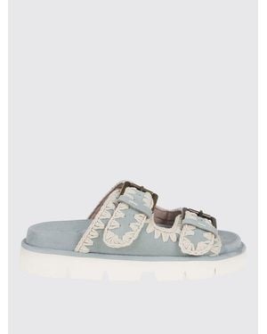 Mou Flat Sandals - Metallic