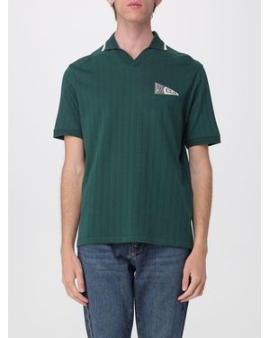 Emporio Armani Cotton Polo Shirt With Logo - Green