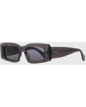 Alaïa Gafas De Sol De Acetato - Blanco