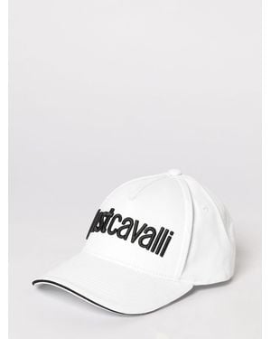 Just Cavalli Cotton Twill Hat With Embroidered Logo - White