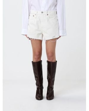 R13 Denim-Shorts - Weiß