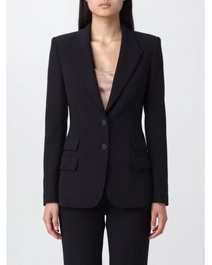 Elisabetta Franchi Slim Fit Single-Breasted Blazer With Peaked Lapels - Blue