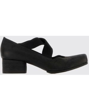 Uma Wang Ballerines Mary Jane En Cuir De Veau Lisse Avec Bout Carré - Blanc