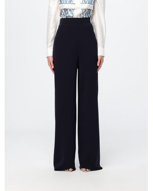 Max Mara High-Waisted Wide-Leg Criªpe Palazzo Pants - Blue