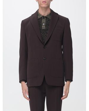 Marni Single-Breasted Pure Virgin Wool Blazer With Patch Pockets - Blue