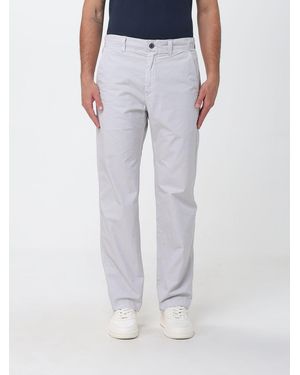 Murphy & Nye Slim Fit Cotton Chino Pants With Welt Pockets - Blue